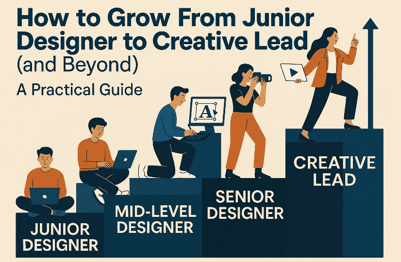How to Grow From Junior Designer to Creative Lead (and Beyond): A Practical Graphic, Motion, Photo, and Content Pros